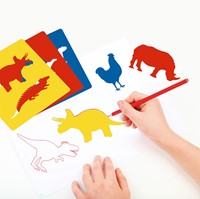 APLI - Dinosaurus Stencils 6 Stuks-3