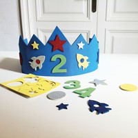 APLI - Foam Verjaardagskroon Blauw-2