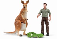 Schleich Pocket Set kangaroo tour with the ranger-2