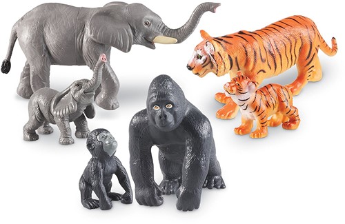 Learning Resources - Jumbo Jungle Animals - Mommas And Babies