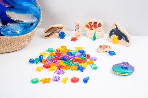 Tickit Doorschijnende Gekleurde Schelpen - Pk72-3