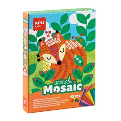 APLI - Dieren Mozaïek Schuimrubber (4 kaarten, 10 foam)