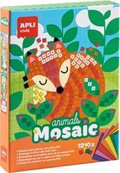 APLI - Dieren Mozaïek Schuimrubber (4 kaarten, 10 foam)