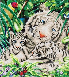 Diamond Dotz - White Tiger & Cubs