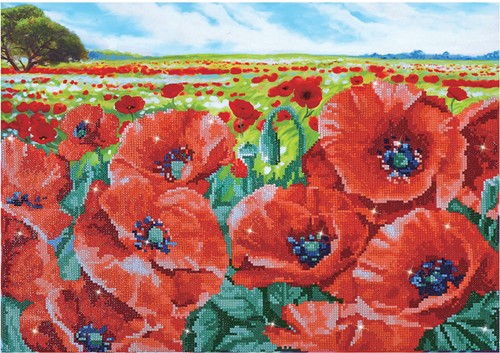 Diamond Dotz - Red Poppy Field