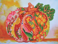 Diamond Dotz - Autumn Pumpkin Rose Sparkle