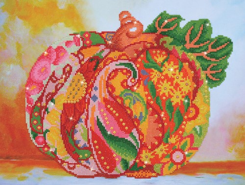 Diamond Dotz - Autumn Pumpkin Rose Sparkle