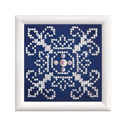 Diamond Dotz - White On Blue Dd Kit With Frame