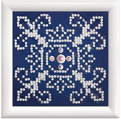 Diamond Dotz - White On Blue Dd Kit With Frame