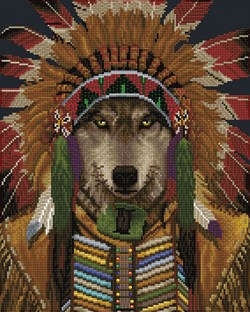 Diamond Dotz - Wolf Spirit Chief