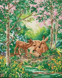 Diamond Dotz - Doe & Her Fawn
