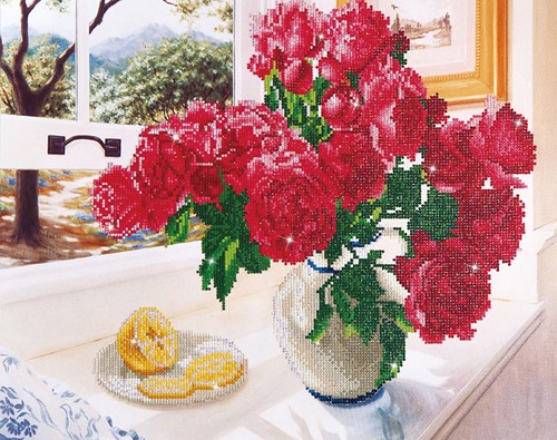 Diamond Dotz - Roses By The Window