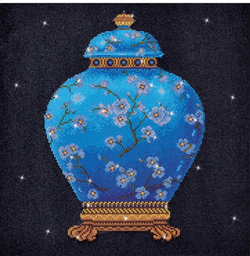 Diamond Dotz - Blue Vase