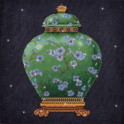 Diamond Dotz - Green Vase