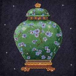 Diamond Dotz - Green Vase