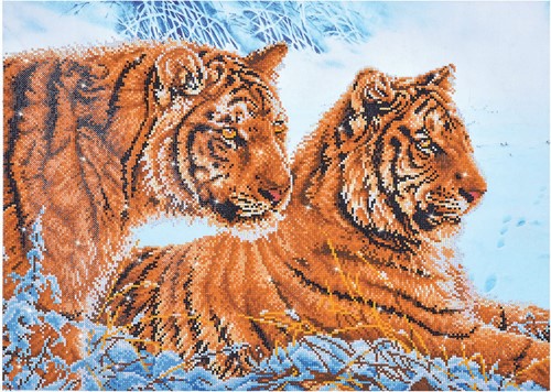 Diamond Dotz - Tigers In The Snow