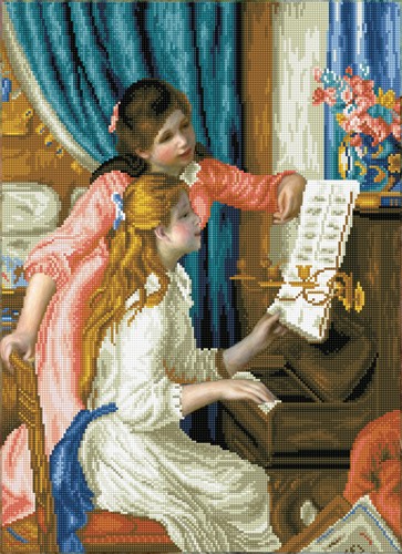 Diamond Dotz - Girl'S At The Piano (Renoir)