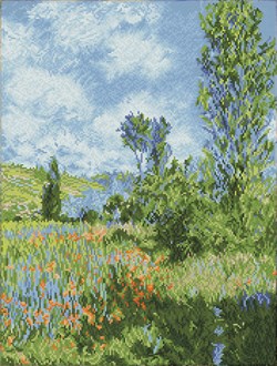 Diamond Dotz - View Of Vetheuil (Après Claude Monet)