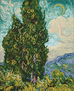 Diamond Dotz - Cypresses (Apres Van Gogh)
