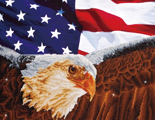 Diamond Dotz - Bald Eagle & Flag