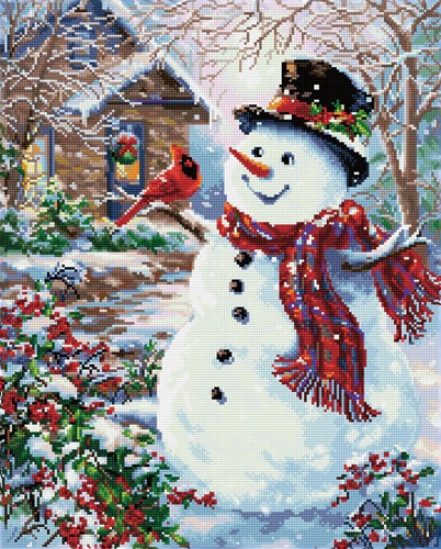 Diamond Dotz - Snowman & Feathered Friend