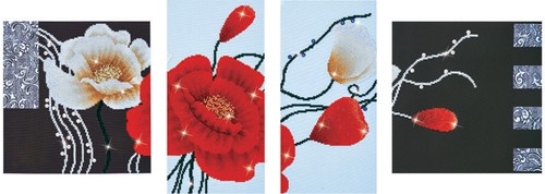 Diamond Dotz - Art Deco Poppies