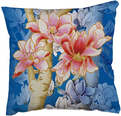 Diamond Dotz - Magnolias On Blue 1