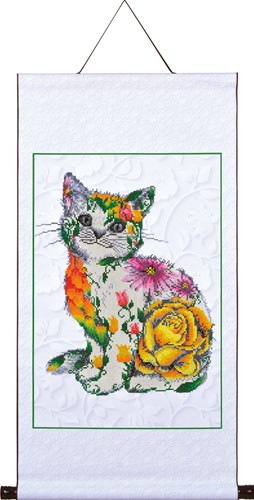 Diamond Dotz - Flower Puss Scroll