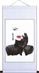 Diamond Dotz - Lady In Black Scroll