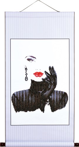 Diamond Dotz - Lady In Black Scroll