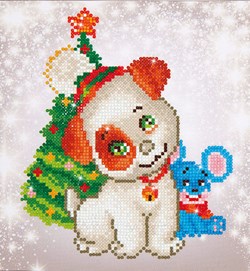 Diamond Dotz - Christmas Pup & Mouse