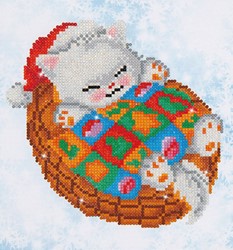 Diamond Dotz - Snug Christmas Kitty
