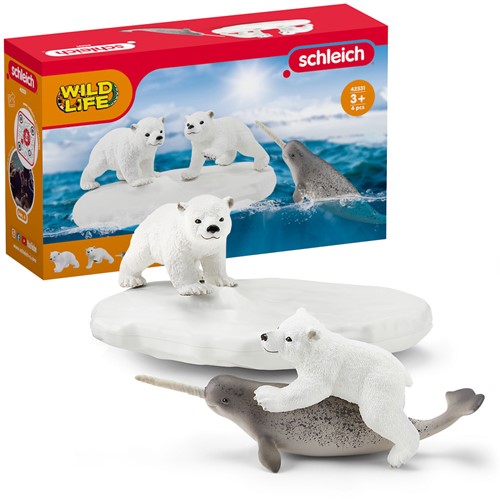 Schleich Wild Life IJsberen glijfeestje-2