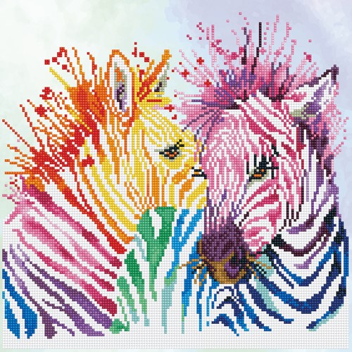 Diamond Dotz - Rainbow Zebras