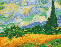 Diamond Dotz - Wheat Fields (Van Gogh)
