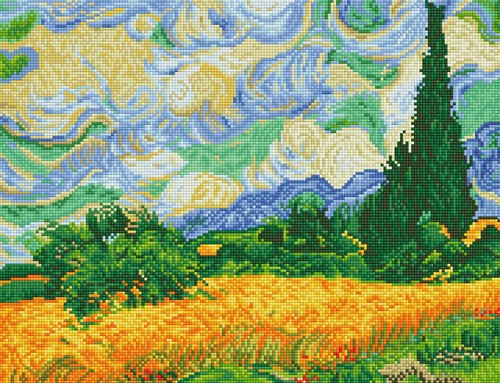 Diamond Dotz - Wheat Fields (Van Gogh)