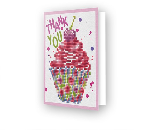 Diamond Dotz - Cup Cake Thank You