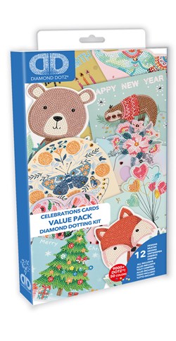 Diamond Dotz - Greeting Cards Variety Value Pack 12 Cards