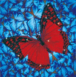 Diamond Dotz - Flutter By Red With Frame