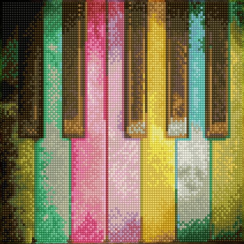 Diamond Dotz - Piano Rainbow With Frame