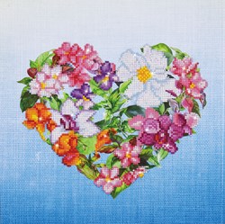 Diamond Dotz - Flower Heart With Frame