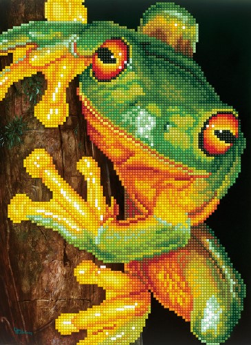 Diamond Dotz - Green Tree Frog With Frame