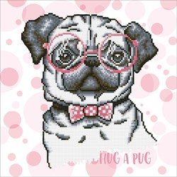 Diamond Dotz - Hug A Pug With Frame