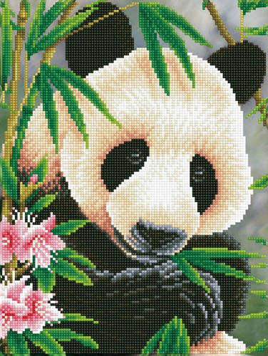 Diamond Dotz - Panda Prince With Frame