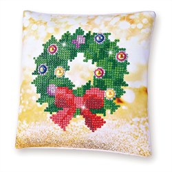 Diamond Dotz - Christmas Wreath Pillow
