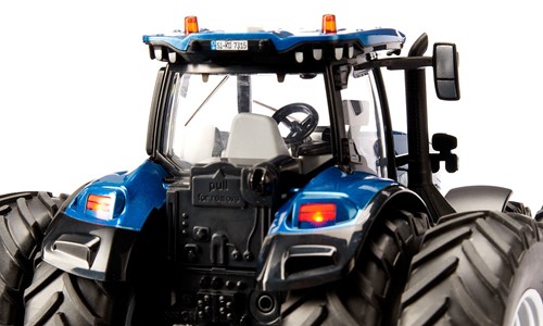 Siku New Holland T7.315 tractor 1:32 blauw metaal/kunststof op afstand bestuurbaar bediening met app via Bluetooth met afneembare dubbele banden zonder afstandsbedieningsmodule-3