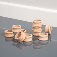 Tickit Natuurlijke Houten Servetringen-3