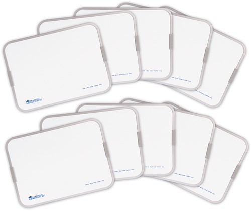 Learning Resources - Magnetic Double-Sided Dry-Erase Boards (Set of 10)