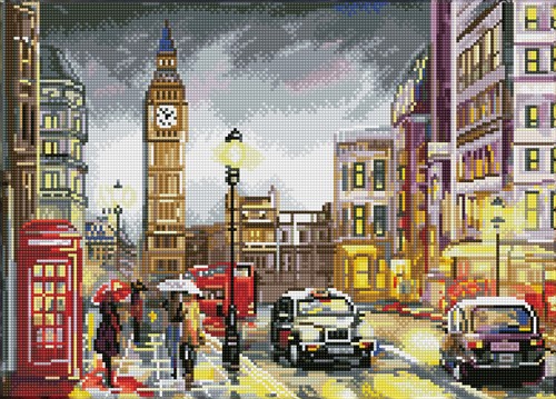 Diamond Dotz - London Scene - Pre-Framed Kit