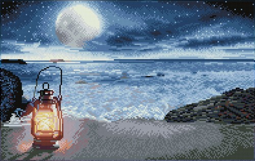 Diamond Dotz - Seaside Vigil - Pre-Framed Kit